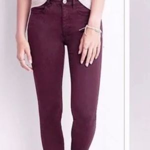 American Eagle Maroon Jegging